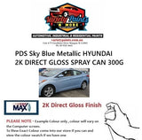 PDS Sky Blue Metallic HYUNDAI 2K DIRECT GLOSS SPRAY CAN 300G