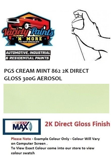 PGS CREAM MINT 862 2K DIRECT GLOSS 300G AEROSOL SPRAYCAN 2IS 70A