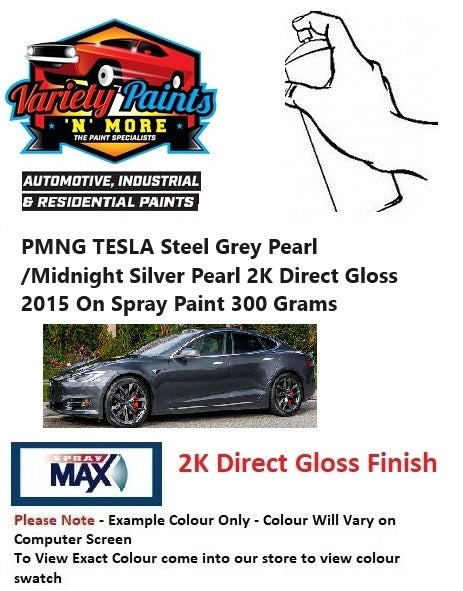 PMNG TESLA Steel Grey Pearl /Midnight Silver Pearl 2K Direct Gloss 2015 On Spray Paint 300 Grams