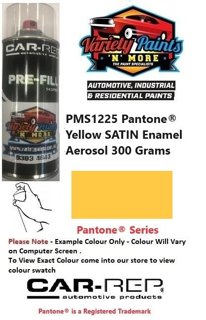 PMS1225 Pantone® Yellow SATIN Enamel Aerosol 300 Grams
