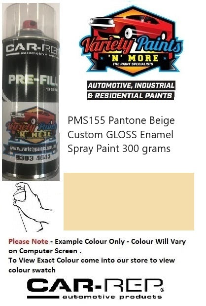 PMS155 Pantone BEIGE Custom Gloss Enamel Spray Paint 300 grams 1IS 19A