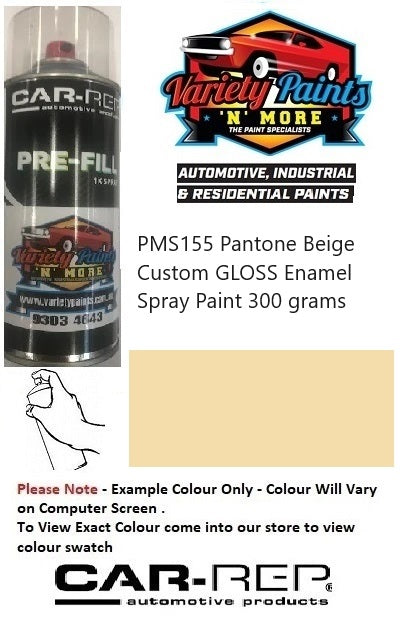 PMS155 PANTONE® BEIGE Custom Gloss Enamel Spray Paint 300 grams 1IS 19A
