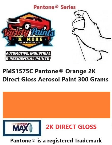 PMS1575C PANTONE® Orange 2K Direct Gloss Aerosol Paint 300 Grams
