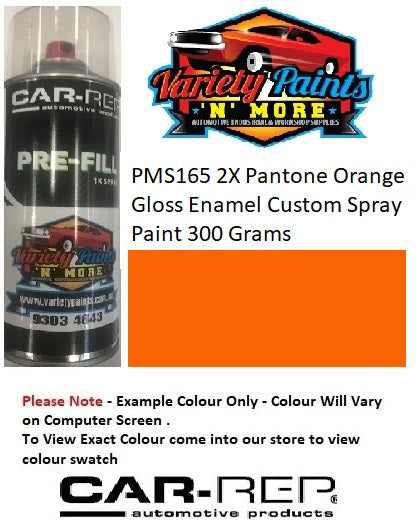 PMS165 2X Pantone Orange Gloss Enamel Custom Spray Paint 300 Grams