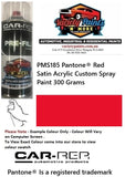 PMS185C Pantone® Red Satin Acrylic Custom Spray Paint 300 Grams