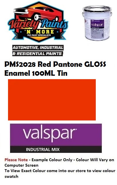 PMS2028 Red Pantone GLOSS Enamel 100ML Tin