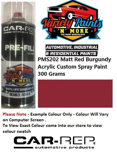 PMS202 Matt Red Burgundy Acrylic Custom Spray Paint 300 Grams