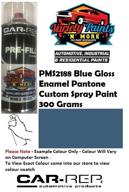 PMS2188 Blue Pantone Gloss Enamel Custom Spray Paint 300 Grams