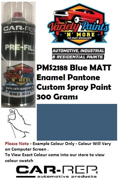 PMS2188 Blue Pantone MATT Enamel Custom Spray Paint 300 Grams