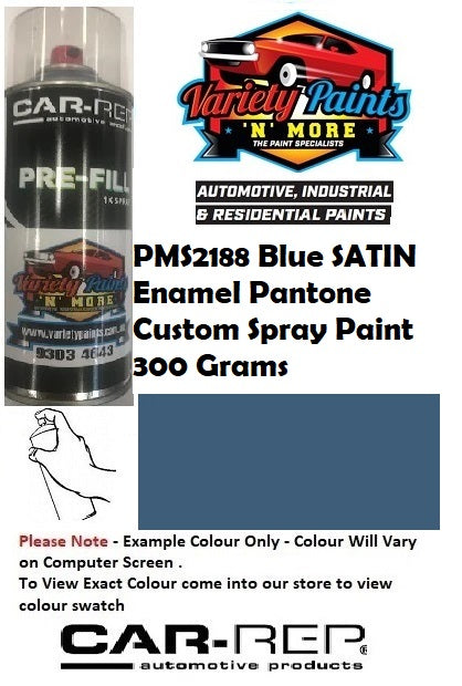 PMS2188 Blue Pantone SATIN Enamel Custom Spray Paint 300 Grams