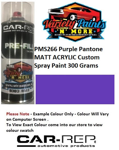 PMS266 Purple Pantone MATT ACRYLIC Custom Spray Paint 300 Grams