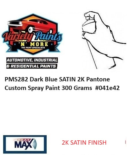 PMS282 Pantone® Dark Blue SATIN 2K Custom Spray Paint 300 Grams 1IS 83A
