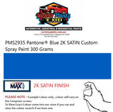 PMS2935 Pantone® Blue 2K SATIN Custom Spray Paint 300 Grams