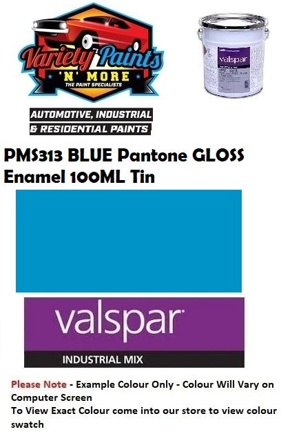 PMS313 BLUE Pantone GLOSS Enamel 100ML Tin
