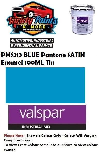 PMS313 Pantone® BLUE  SATIN Enamel 100ML Tin