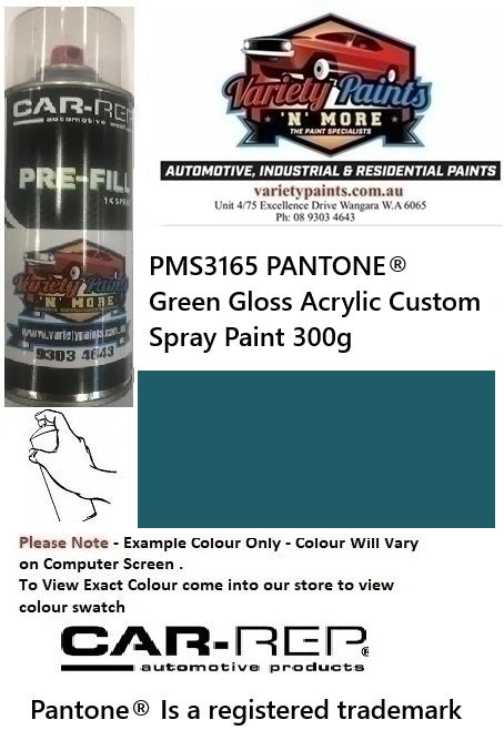 PMS3165 PANTONE® Green Gloss Acrylic Custom Spray Paint 300g