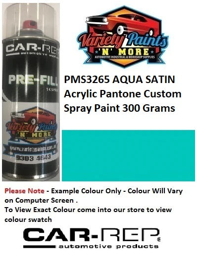 PMS3265 AQUA SATIN Acrylic Pantone Custom Spray Paint 300 Grams