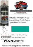 PMS3268 PANTONE® Teal Enamel Gloss Finish Custom Spray Paint 300 Grams