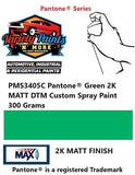 PMS3405C Pantone® Green 2K MATT DTM Custom Spray Paint 300 Grams