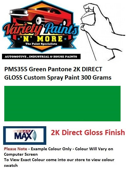 PMS355 Green Pantone 2K DIRECT GLOSS  Custom Spray Paint 300 Grams