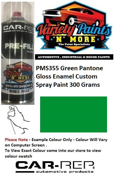 PMS355 Green Pantone Gloss Enamel Custom Spray Paint 300 Grams