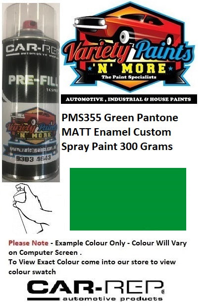 PMS355 Green Pantone MATT Enamel Custom Spray Paint 300 Grams