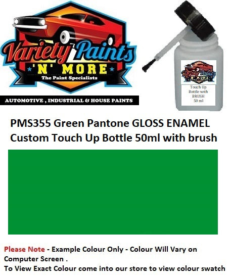 PMS355 Green Pantone Gloss Enamel Custom Touch Up Bottle 50ml