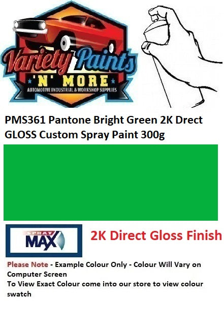 PMS361 Pantone Bright Green 2K Drect GLOSS Custom Spray Paint 300g