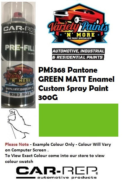 PMS368 Pantone GREEN MATT Enamel Custom Spray Paint 300G
