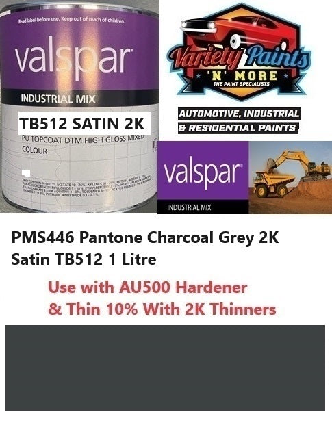 PMS446 Pantone Charcoal Grey 2K Satin TB512 1 Litre
