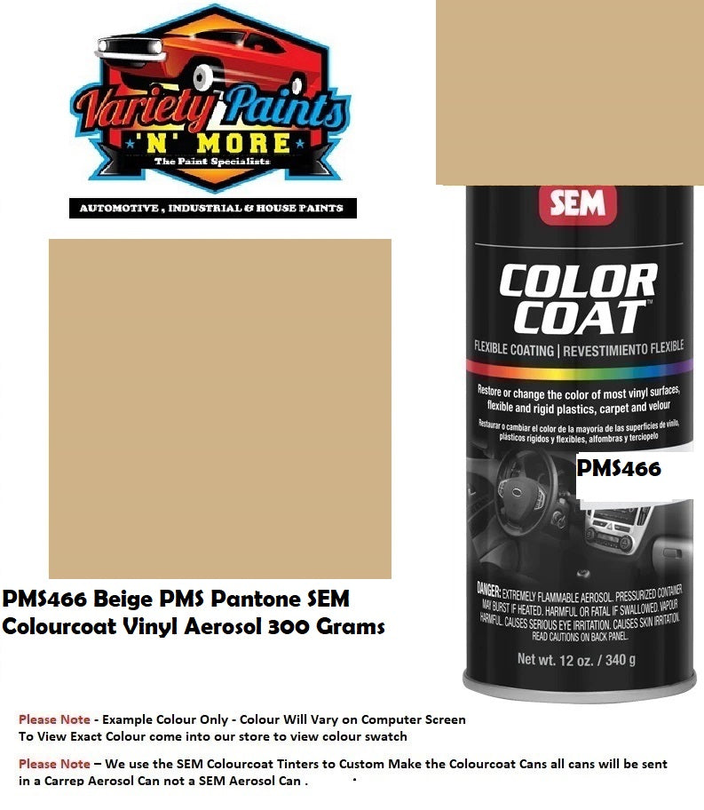 PMS466 Beige PMS Pantone SEM Colourcoat Vinyl Aerosol 300 Grams S1316