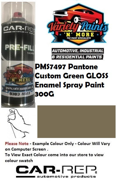 PMS7497 Pantone Custom Green GLOSS Enamel Spray Paint 300G