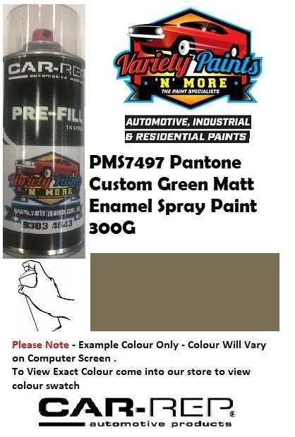 PMS7497 Pantone Custom Green MATT Enamel Spray Paint 300G
