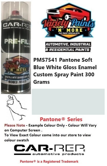 PMS7541 Pantone Soft Blue White Gloss Enamel Custom Spray Paint 300 Grams