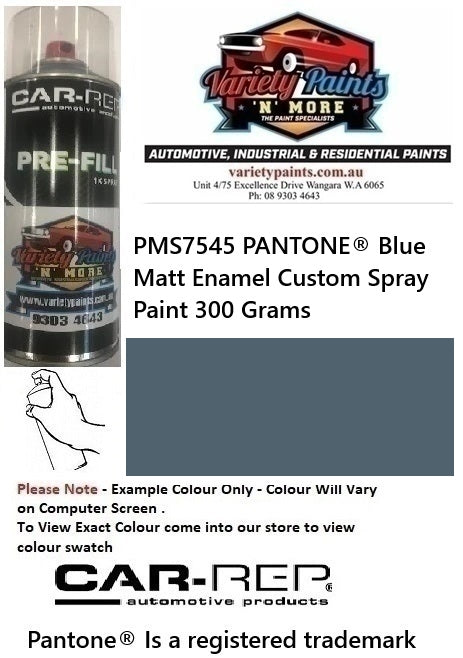PMS7545 PANTONE® Blue Matt Enamel Custom Spray Paint 300 Grams