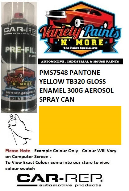 PMS7548 PANTONE YELLOW TB320 ENAMEL GLOSS 300G AEROSOL SPRAY CAN