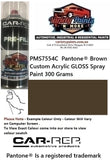 PMS7554C  Pantone® Brown Custom Acrylic GLOSS Spray Paint 300 Grams