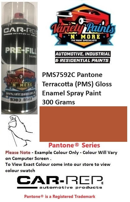 PMS7592C Pantone® Terracotta (PMS) Gloss Enamel Spray Paint 300 Grams