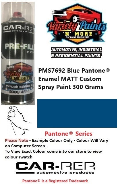 PMS7692 Blue Pantone® Enamel MATT Custom Spray Paint 300 Grams