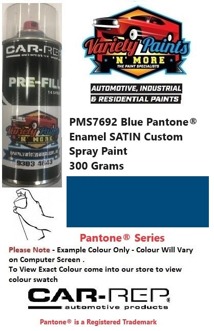 PMS7692 Blue Pantone® Enamel SATIN Custom Spray Paint 300 Grams