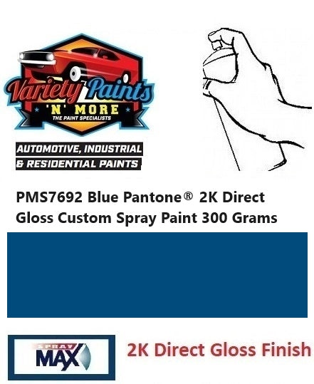 PMS7692 Blue Pantone® 2K Direct Gloss Custom Spray Paint 300 Grams