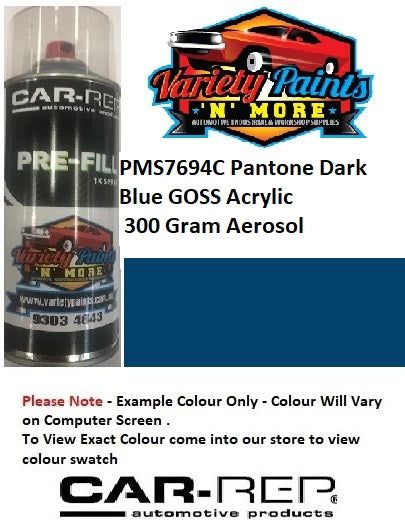 PMS7694C Pantone Dark Blue Gloss ACRYLIC Spray Paint 300 Grams