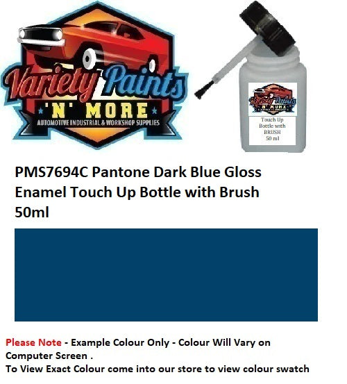 PMS7694C Pantone Dark Blue Gloss Enamel Touch Up Bottle with Brush 50ml