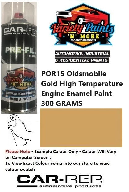 POR15 Oldsmobile Gold High Temperature Engine Enamel Paint 300 GRAMS ** SEE NOTES