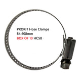 PROKIT Hose Clamps 84-108mm BOX OF 10 HC58