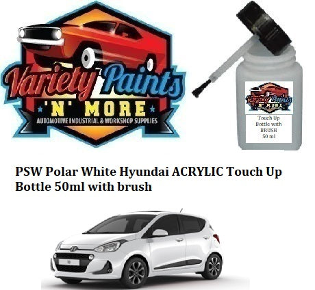 PSW Polar White Hyundai ACRYLIC Touch Up Bottle 50ml