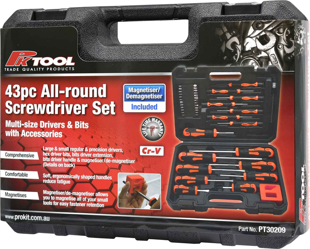 PKTool 43pc All-Rounder Screwdriver Set