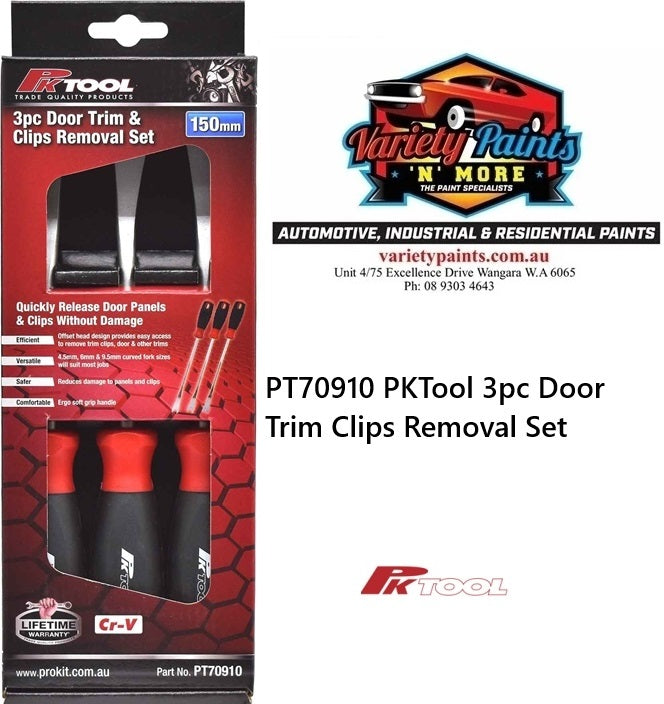 PKTool 3pc Door Trim Clips Removal Set