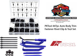PKTool 447pc Auto Body Trim Fastener Rivet Clip & Tool Set