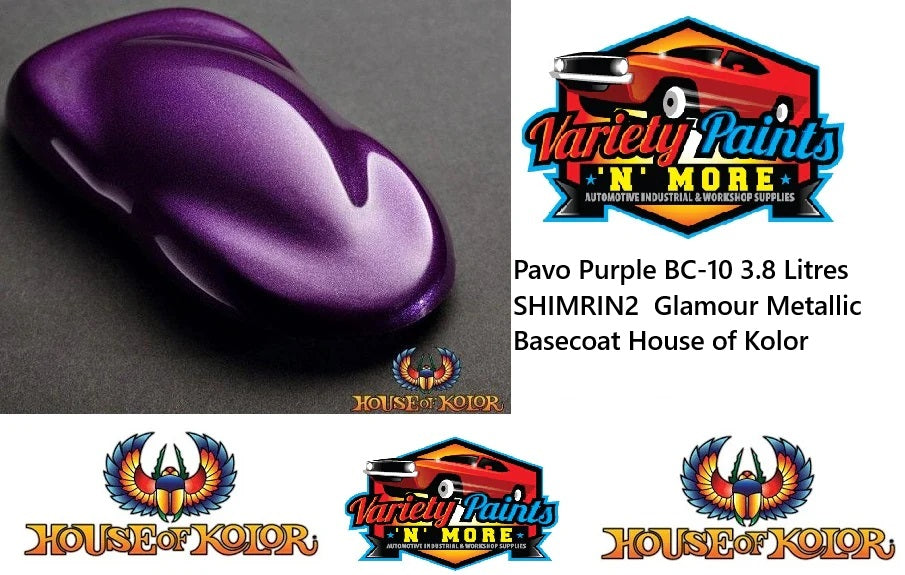 Pavo Purple BC-10 3.8 Litres SHIMRIN2  Glamour Metallic Basecoat House of Kolor